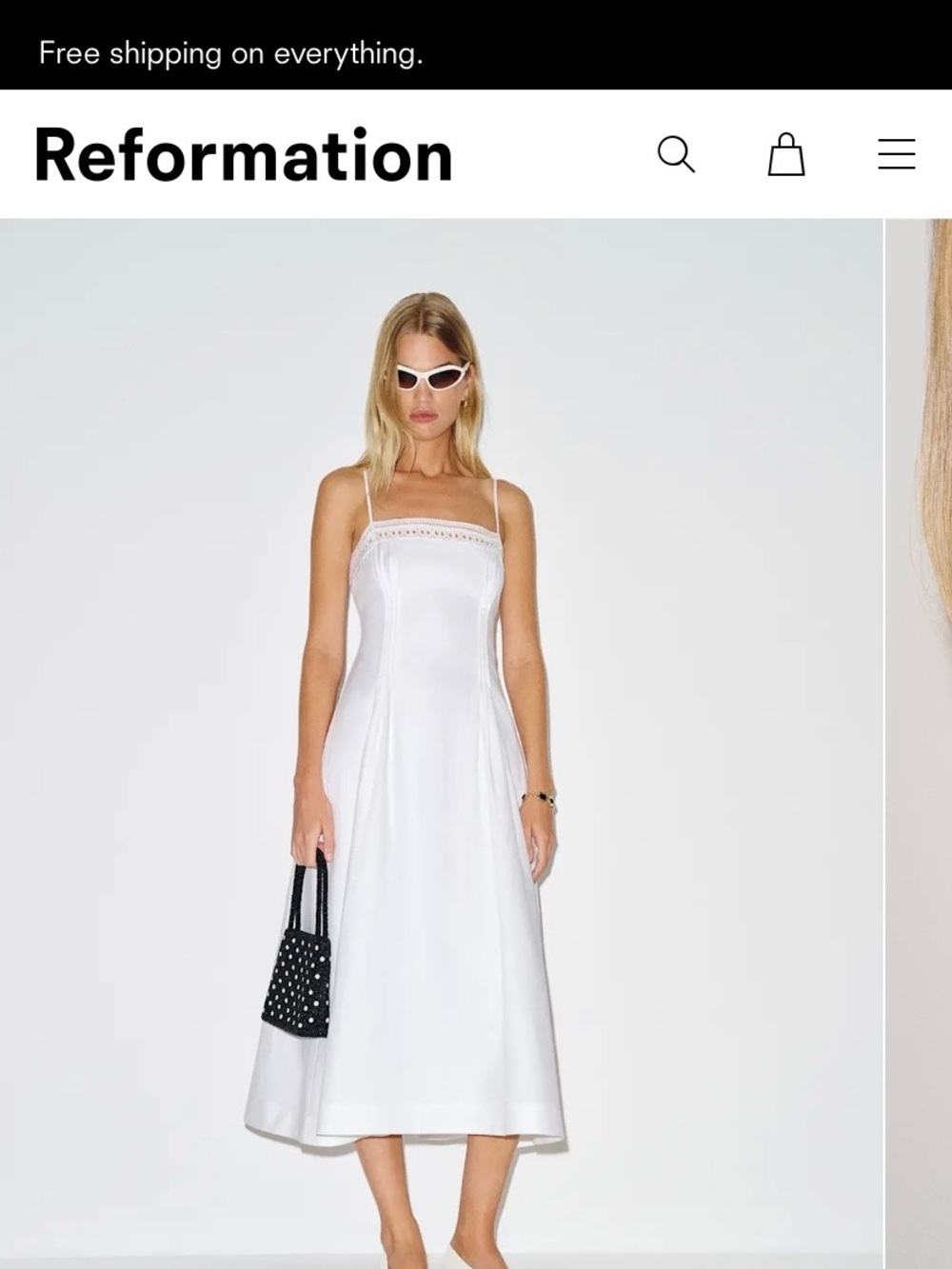 Reformation Pomona Linen Dress, BRAND NEW, TAGS STILL ON - Picture 3 of 4